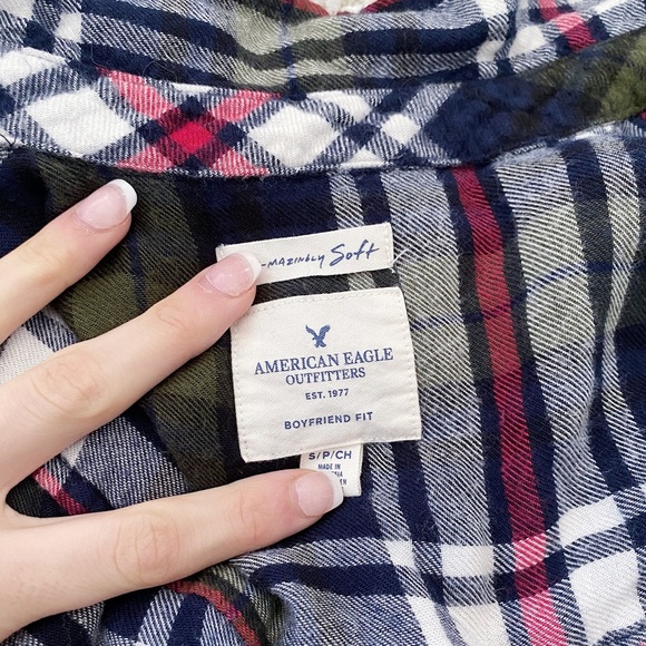 american eagle “boyfriend fit” flannel - Picture 3 of 3